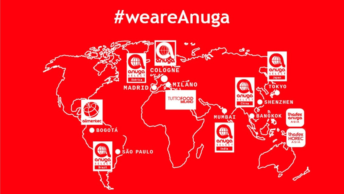 #weAnuga 글로벌 박람회 네트워크 맵